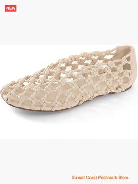 Mesh Ballet Flats Faux Leather Mary Jane Shoes Flat Heel Casual